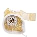 Kurt Adler UL 10-Light 12-Inch Gold Dress Angel Treetop