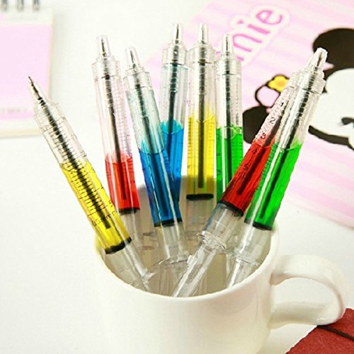 Bazaar 4Pcs Syringe Ballpoint Pen Random Color Needle Refill Ink Blue Bulk Novelty Blood Office School Funny Art Gift