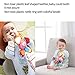 Dmeixs Hanging Stroller Toys, Infant Teether Toys Squeaker Crinkly Ear,Baby Stroller Toys Colorful Car Seat Rattle Toys,Rabbit Toys Stroller,Car Seat,Infant Bed