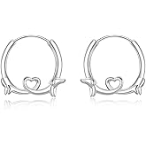 Dachshund Dog Hoop Earrings Sterling Silver Cute Animal Huggie Earrings Jewelry Gifts Puppy Dog Earring for Women Pet Lover