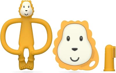 Matchstick Monkey Antimicrobial Teething Starter Set Ludo Lion