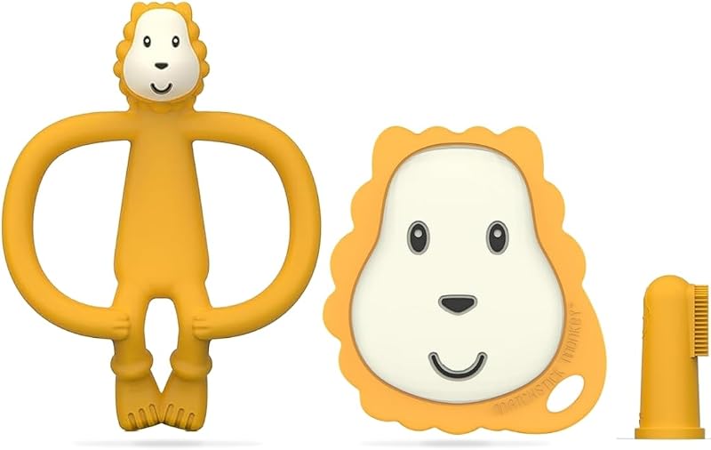 Matchstick Monkey Antimicrobial Teething Starter Set Ludo Lion