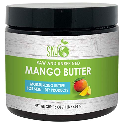 Mango Butter (16 oz) by Sky Organics Raw 100 Pure Unrefined Mango