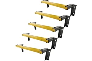 EVEREST'S TOYS Adjustable Fire Escape Ladder 10 Steps - Heavy-Duty Window Well Egress Ladder with Non-Slip Rungs - Wall-Mounted Bracket Rungs - 650LB Capacity for Indoor & Outdoor Emergency Climbing