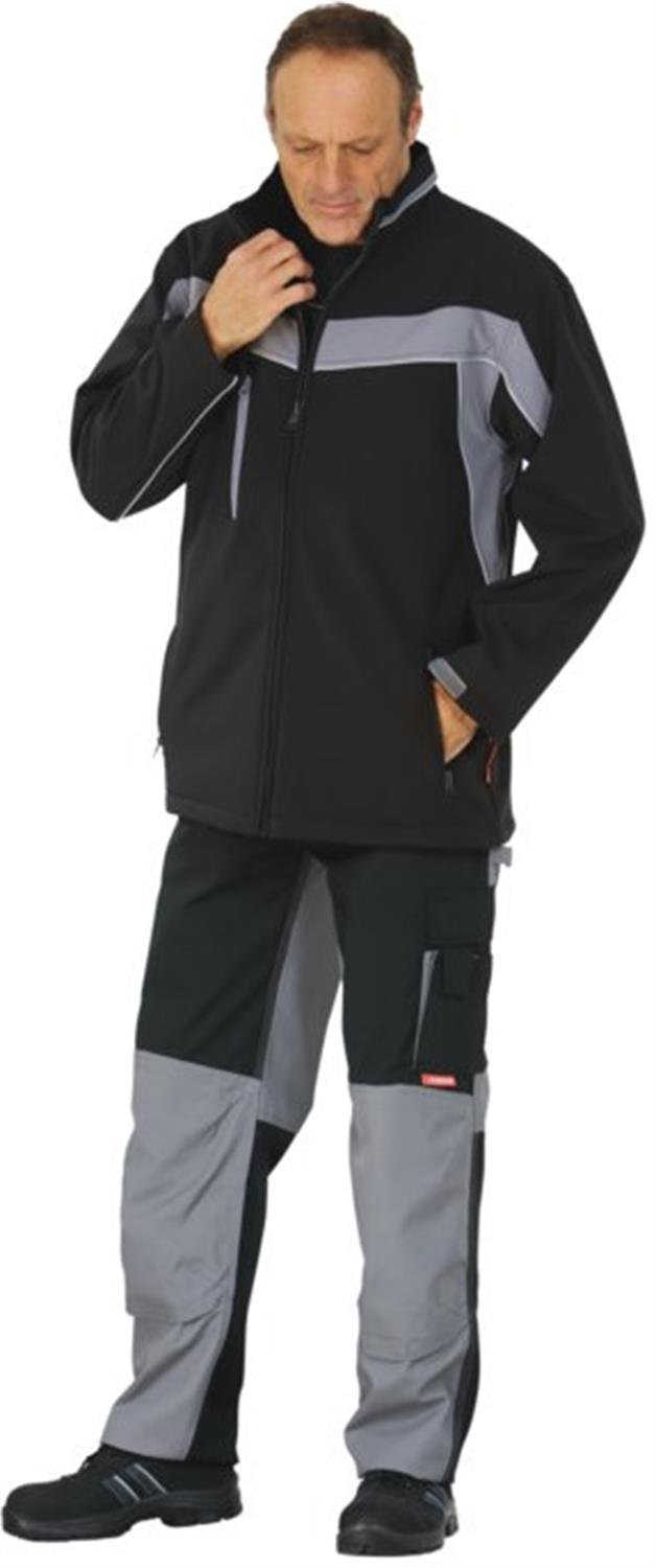 Planam 2700048 Size Medium "Plaline" Softshell Jacket - Black/Zinc