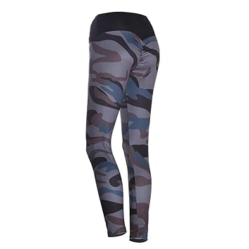 Ruikey Pantalones De Camuflaje Impresos para Mujer Leggings ...