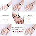 12 PCS Women's Classic Black Velvet and Black Stretch Gothic Tattoo and Black Lace Choker Necklace and Bracelet (6 Pair Match Set)