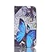 LG K7 Case Tribute 5 Case,LG K8 Case Phoenix 2 Case Treasure LTE Case,Easylife PU Leather Wallet Case Flip Folio Stand With ID Credit Card Cash Slots Closure Protective Cover For LG Escape3(butterfly)