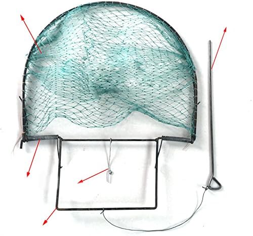 Isafish Foldable Bird Net Humane Live Trap Sparrow Pigeon Quail Hunting Mesh Tools