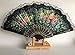 HUNANBANG 1 Dozen 12 Pieces Folding Hand Fans Church Wedding Gift, Party Favors, DIY Decoration Gift Size9 Wholesale 12pack (Flower)