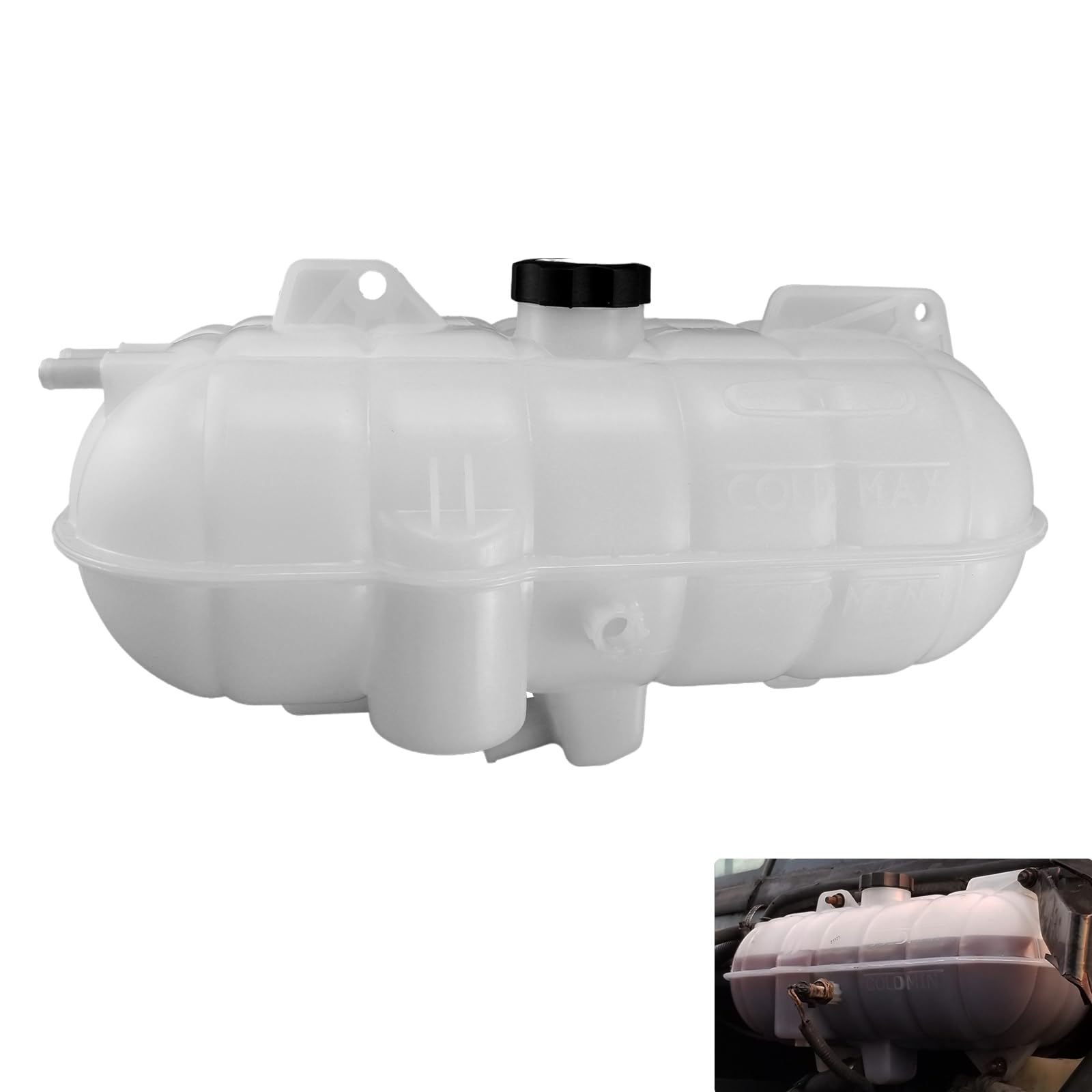 Photo 1 of 05-23045-001 603-5201 Engine Coolant Reservoir Tank with Cap Compatible with 2001-2007 Freightliner Century Class | 2001-2007 & 2010-2014 Freightliner Columbia | 2010-2015 Freightliner Coronado