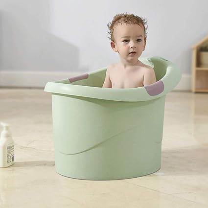 Vaiy Support De Bain Pour Bebe Isolation Multifonction Bain De Bain Enfant De Bain Seau De Bain Color Green Amazon Fr Cuisine Maison