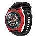 Case Fit Samsung Galaxy Watch (46mm) /Gear S3 Frontier Protector Case, Soft TPU Shock-Proof Protective Bumper Sleeve Cover Case for Galaxy Watch (46mm) /Gear S3 Frontier (White Red Black)