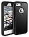 Case for SE Case Cover Armor Tough Shockproof Cover Belt Clip Built-in Screen Protector (Black)