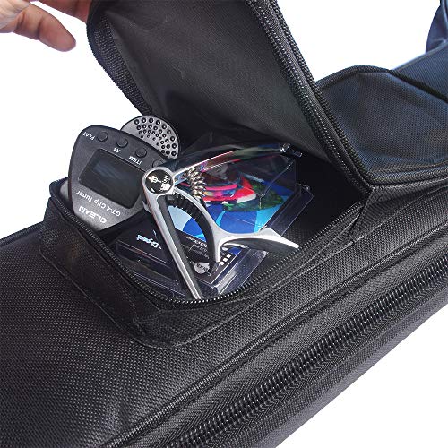 image for GLEAM Electric Guitar Gig Bag - Thicker 0.3 Inch Sponge Padding with T