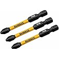 DEWALT FLEXTORQ Philips #2 Bits 3Pk 1/4 x 2-1/4in for Impact Drivers & Drills, Hex Shank (DWAF2PH2IR3)