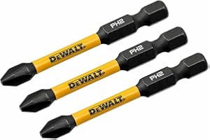 DEWALT FLEXTORQ Philips #2 Bits 3Pk 1/4 x 2-1/4in for Impact Drivers & Drills, Hex Shank (DWAF2PH2IR3)