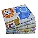 iNee Zoo Animals Fat Quarters Fabric Bundles, Animal Fabric for Sewing Crafting, 18x22 inches