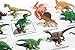 Curious Minds Busy Bags Montessori Dinosaur Figure Animal Match - Miniature Dino Figurines with Matching Cards - 2 Part Cards. Montessori Learning Toy, Language Materials