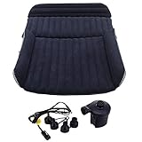 BHMOTORUS Mobile Inflation Travel Thicker Back Seat Cushion Air Bed for SUV,SUV Mattress Air bed Portable Car Bed for Outdoor Traveling,Free Electric Air Pump