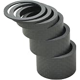 OMNI Racer 1" Worlds LIGHTEST Carbon Fiber Headset Spacer Set: 2,3,5,10,15,20mm Matte or Glossy