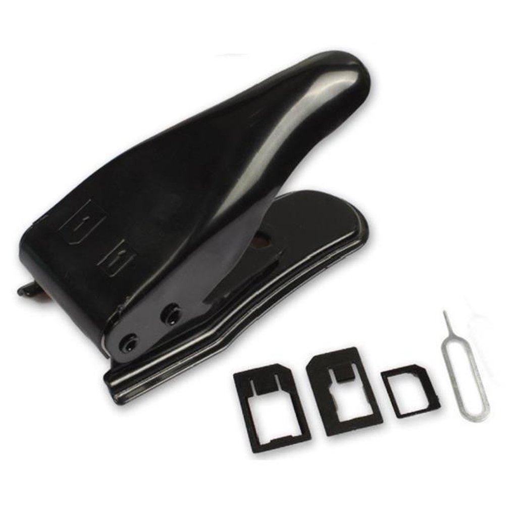 Dual SIM Normal/Micro SIM Cutter with 3 SIM Card Adapter 1 Eject Pin for iPhone X / 8 / 7 / 7 Plus / 6s / 6s Plus