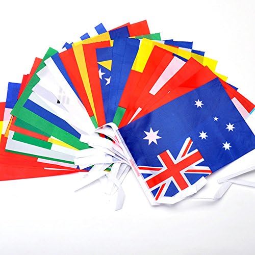 JINBEST DIY 2018 Russia World Cup Bunting Of Flags Party Bar Home Decorations (32 Country Flags)