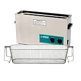 Crest CP1200HT Ultrasonic Cleaner with Mesh Basket-Analog Heat & Timer