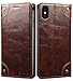 iPhone XS Max Case, SINIANL Leather Wallet Folio Case Book Design Flip Cover with Stand and ID Credit Card Slot Magnetic Closure for iPhone XS Max 6.5 inch 2018