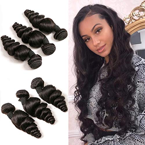 Loose Wave Bundles 9a Gread Unprocessed Peruvian Hair 3 Bundles