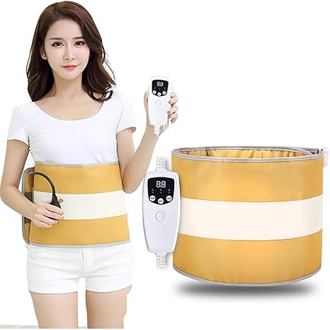 Amazon Co Jp Tin Yaen 女性と男性のための4モーターズ遠赤外線ヒーターと空気熱圧縮振動マッサージ スリミングマッサージベルト モーター ホーム キッチン