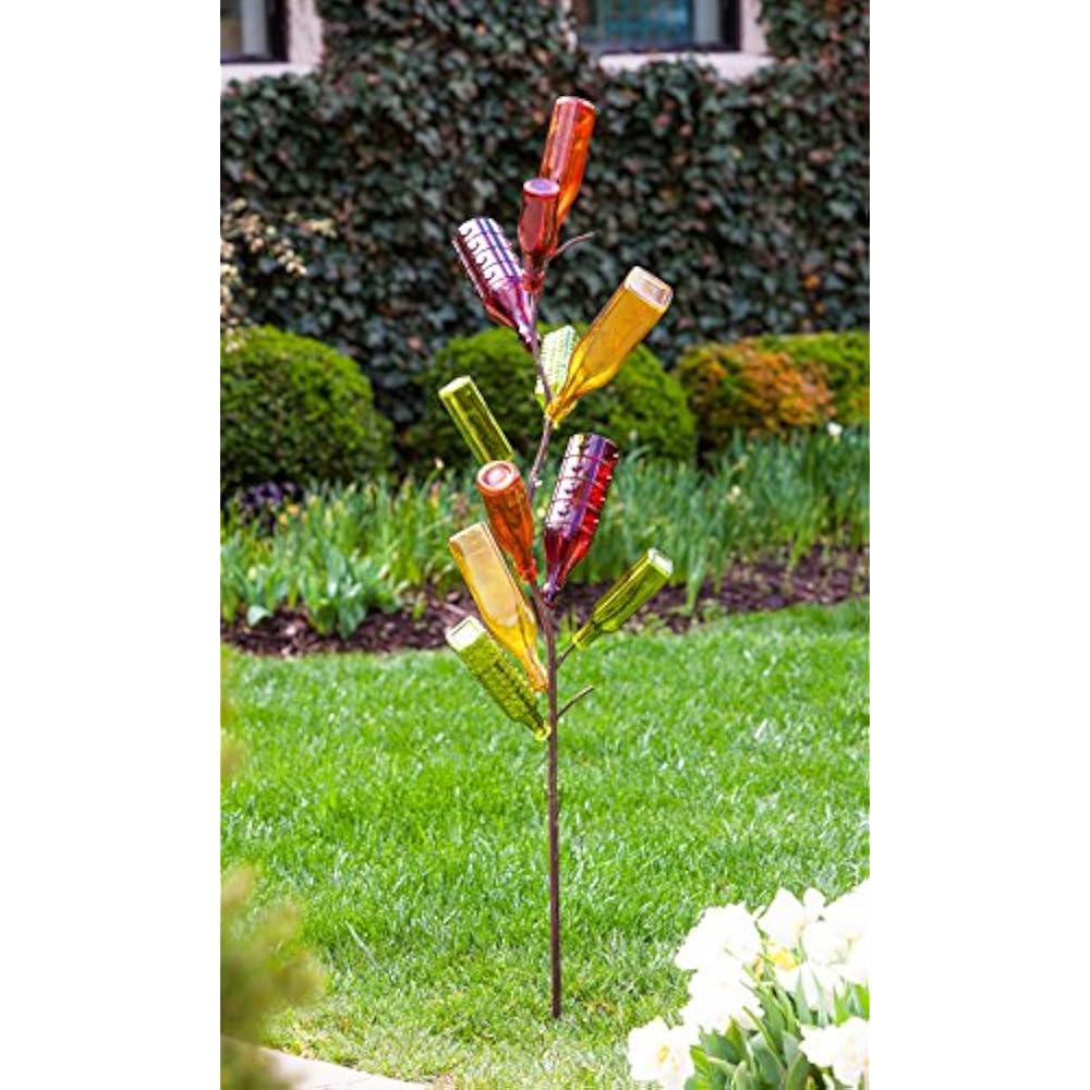 Evergreen Garden Metal Bottle Tree Holds 10 Bottles (sold Separately) 13.5"W X eBay