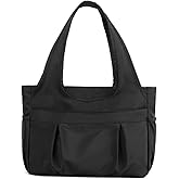 YANAIER Tote Bag for Women Nylon Lightweight Large Handbag Purses Multi-pocket Shoulder Bag for Work Travel