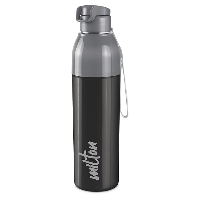 Buy Milton Steel Convey 900 Insulated Inner Steel Water Bottle, 630 ml, Black Online at Low