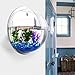 Kathson Home Decoration Pot Wall Hanging Mount Bubble Aquarium Bowl Fish Tank Aquarium (Mirror, 19.519.5cm)
