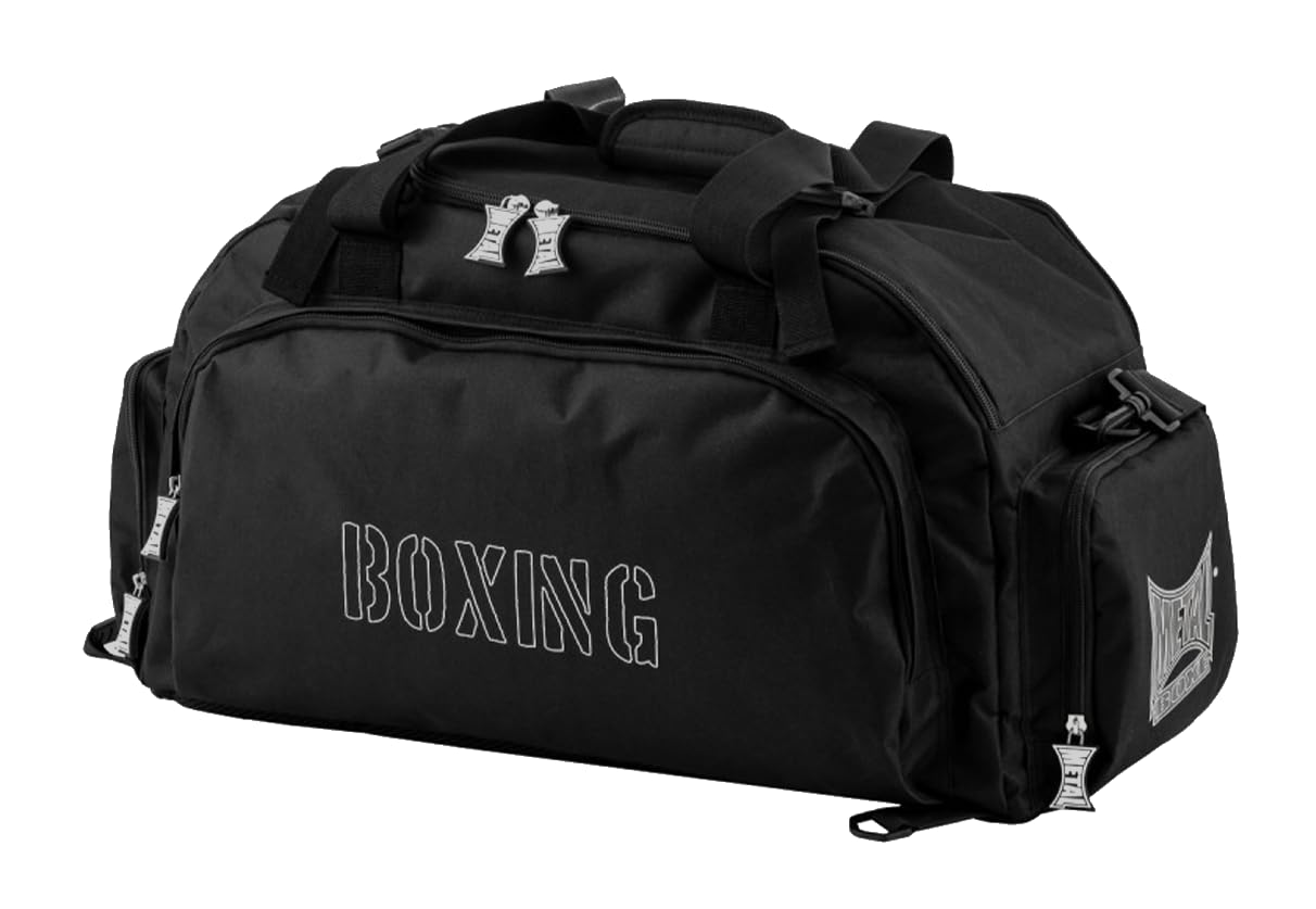 METAL BOXE Boxing Backpack – Backpack with Straps or Classic Bag with Handles and Shoulder Strap. Black FR: One Size (Manufacturer Size: One Size)