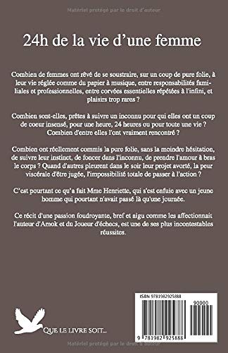 Amazon Com 24h De La Vie D Une Femme French Edition 9781982925888 Zweig Stefan Que Le Livre Soit Books