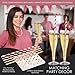 50 Pack Champagne Party Set - Rose Gold Glitter Flutes, Premium Napkins & Paper Straws | Disposable or Reusable Glasses for Parties, Weddings, Catering Events