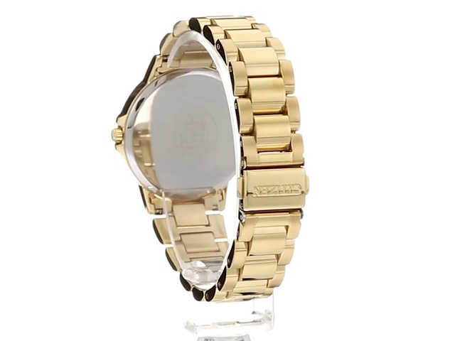 Citizen-Womens-Eco-Drive-Quartz-Stainless-Steel-Casual-Watch-ColorGold-Toned-Model-FE7032-51D