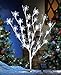 Solar Snowflake Christmas Tree Garden Stake