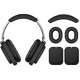 3-in-1 Silicone Case Cover for Nothing Headphone(1), Ear Pad Case Cover/Ear Cups Cover/Headband Cover,Nothing Headphone (1) Accessories, Washable & Sweatproof,Black