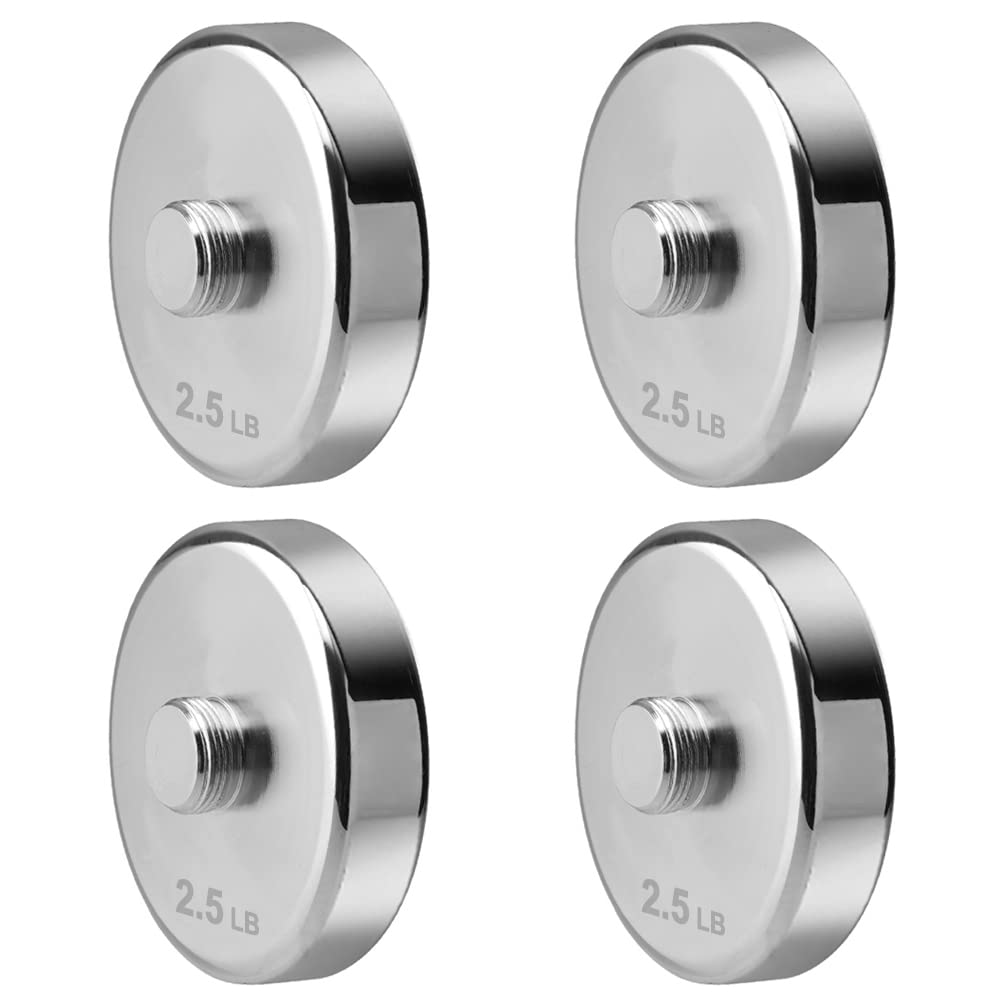 Photo 1 of 4 Pieces 2.5lb Weight Plates for 15lb Steel Dumbbells (Standard-Finish 4×2.5lb)