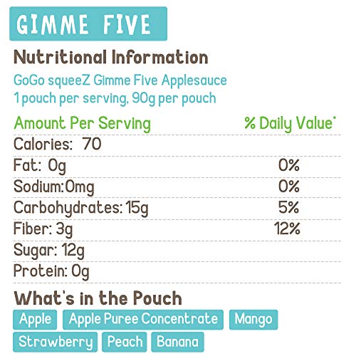 image for GoGo squeeZ Applesauce on the Go, Variety Pack (Apple Apple/Apple Peac