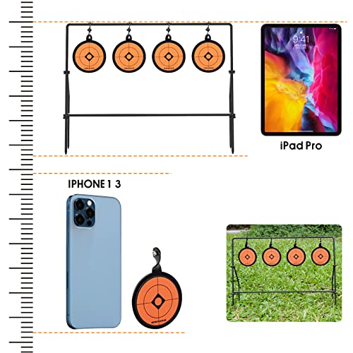 Ideagle BB Gun Targets, Auto Resetting Metal Spinning Target Airsoft