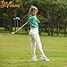 Girls Golf Dri Fit Polo Shirt for Age 5-15, JITIMAO Breathable Performance Short Sleeves T-Shirt Slim Fit