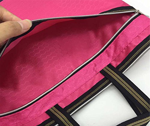 Funnylive Set of 5;Document File Holder Zipper File Bags Football Shape Shopping Bags Multicolor Double Zip Pocket Handbag ( A4 Size, Random Color )