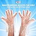gLovies Multipurpose Disposable Gloves for Kids (100 Pack)- Durable & Latex Free Hand Protection for Any Skin Type Children Activities