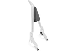 YHMOTO Detachable Sissy Bar Passenger Backrest 22" Inch Rear Pad Fit for Harley Touring Models 2009-2025 Road King Ultra CVO Limited Street Glide Road