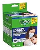 Curad Antiviral Face Mask, 10 Count