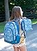 Reinforced Water Resistant School Backpack and Insulated Lunch Bag Set-Vintage Blue Paisley